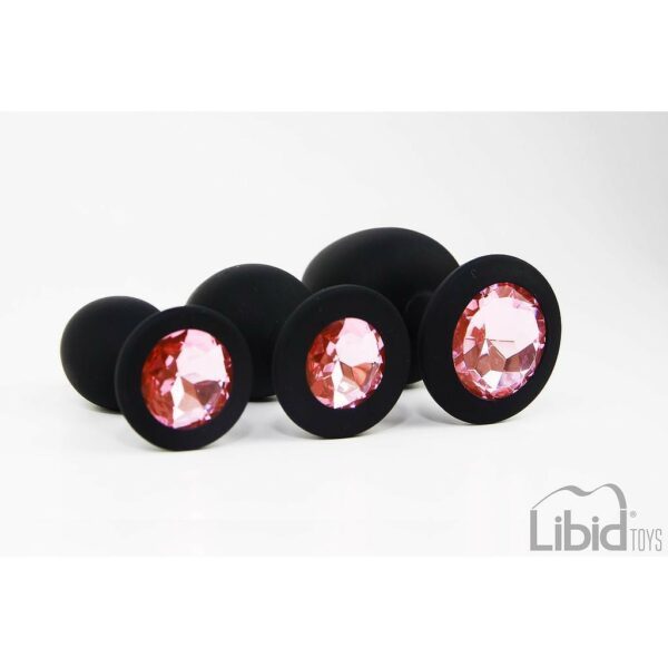 CONJUNTO DE JOIAS PARA TREINO ANAL PRETO CANDY LUST - Image 2