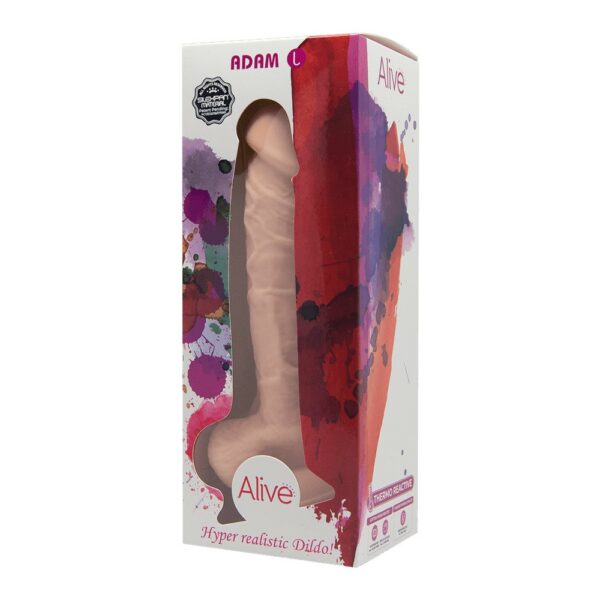 DILDO REALISTA COM TESTÍCULOS ADAM ALIVE - Image 2