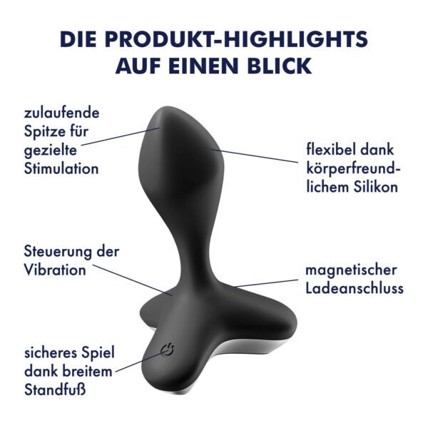 VIBRADOR ANAL GAME CHANGER SATISFYER PRETO - Image 9