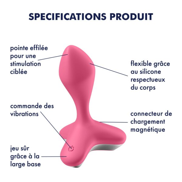 VIBRADOR ANAL GAME CHANGER SATISFYER ROSA - Image 10
