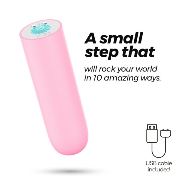 QUACKERS BALA VIBRATÓRIA RECARREGÁVEL POR USB ROSA CRUSHIOUS - Image 9
