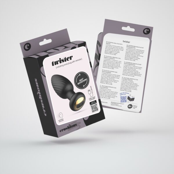 TWISTER PLUG ANAL ROTATIVO COM CONTROLO REMOTO CRUSHIOUS - Image 10