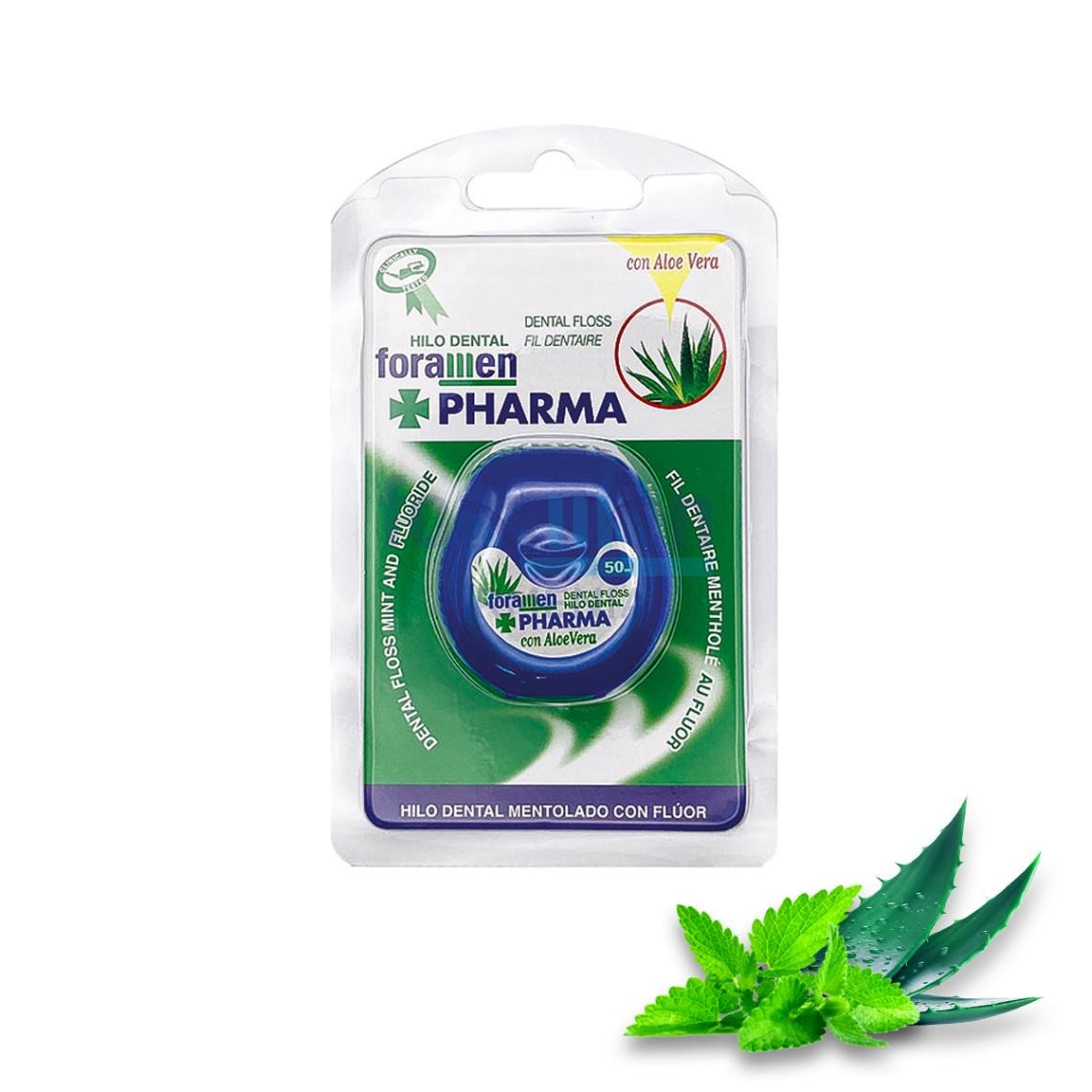 Foramen зубна нитка фторована з ментолом 50 м