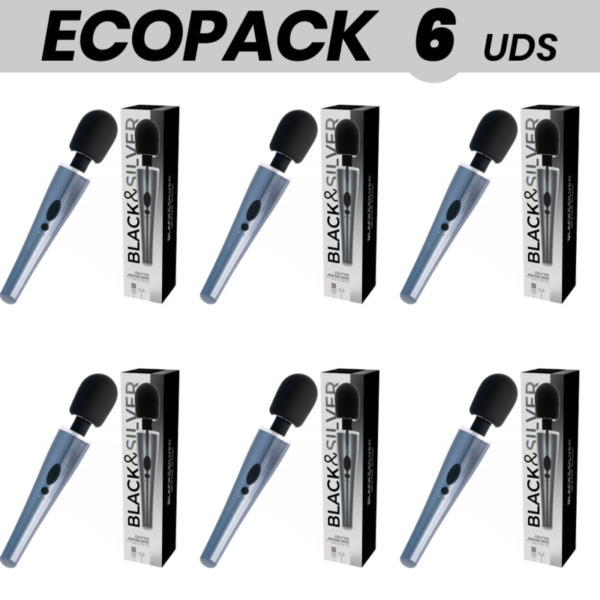 ECOPACK 6 UNIDADES - VARINHA DE MASSAGEM DEXTER BLACK&SILVER