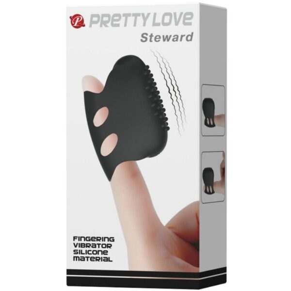 PRETTY LOVE FLIRTATION - DEDAL CON VIBRACION STEWARD NEGRO - Image 8