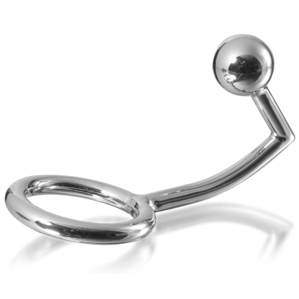 METALHARD COCK RING INTRUDER COM ANALBEAD 30MM - Image 3