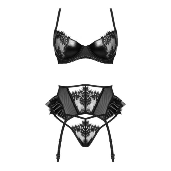CONJUNTO DE 3 PEÇAS RAFAELLA PRETO BEAUTY NIGHT FASHION