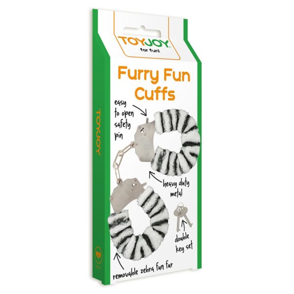 ALGEMAS COM PELÚCIA FURRY FUN ZEBRA TOYJOY - Image 4