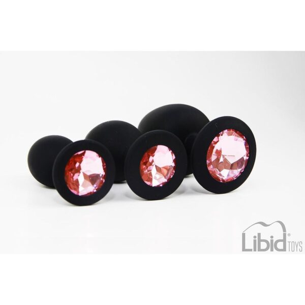 CONJUNTO DE JOIAS PARA TREINO ANAL PRETO CANDY LUST - Image 2