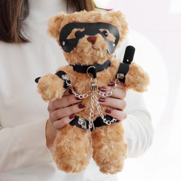 URSO DE PELÚCIA BONDAGE CRUSHITO PRETO 31CM CRUSHIOUS - Image 5