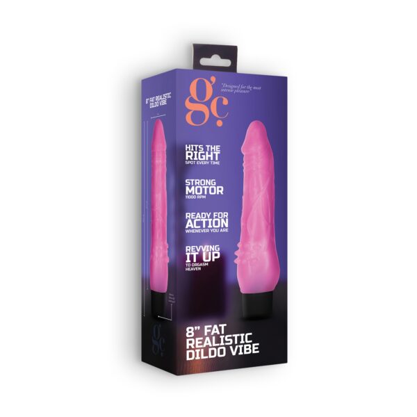 VIBRADOR REALÍSTICO 8" FAT VIBE GC ROSA - Image 3