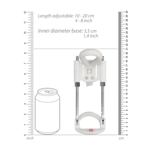 EXTENSOR DE PÉNIS POR TRAÇÃO PENIS EXTENDER PUMPED BRANCO - Image 3