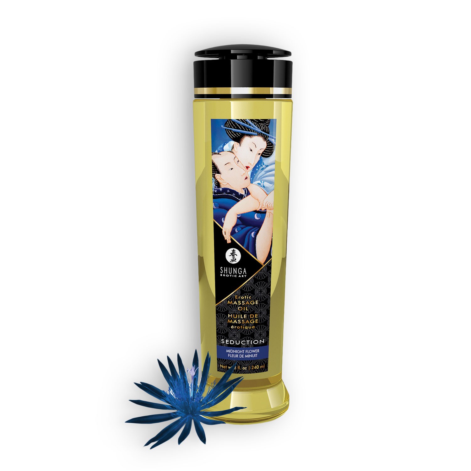 ÓLEO DE MASSAGEM SHUNGA SEDUCTION MIDNIGHT FLOWER 240ML - Image 2