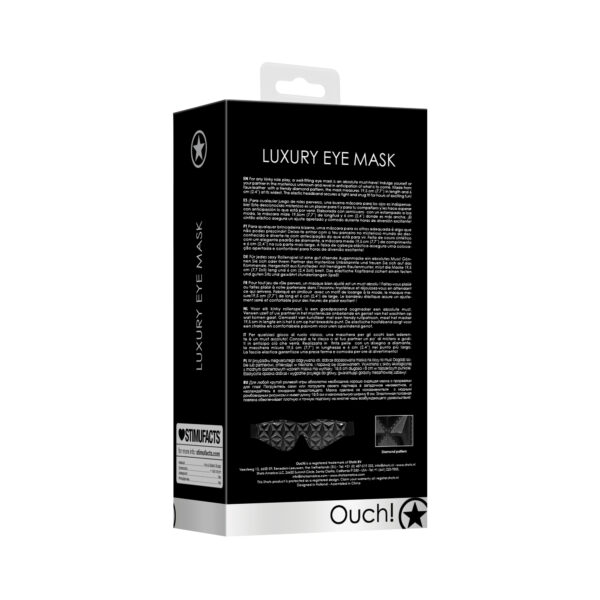 VENDA LUXURY EYE MASK OUCH! PRETA - Image 6