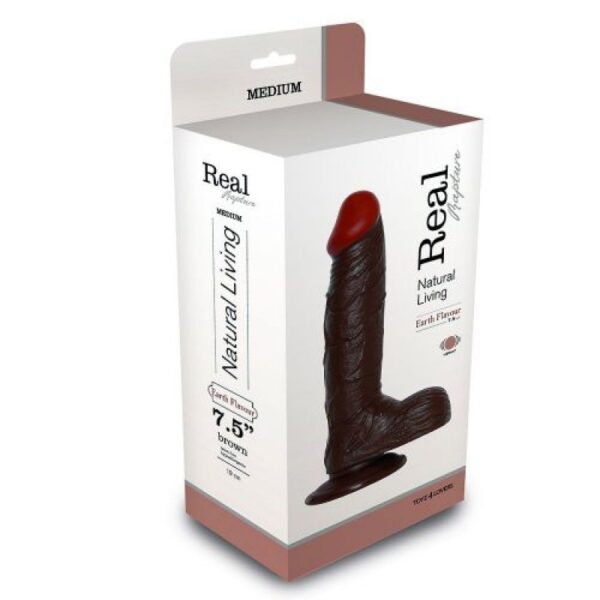VIBRADOR REALÍSTICO REAL RAPTURE EARTH FLAVOUR 7.5'' NEGRO - Image 2