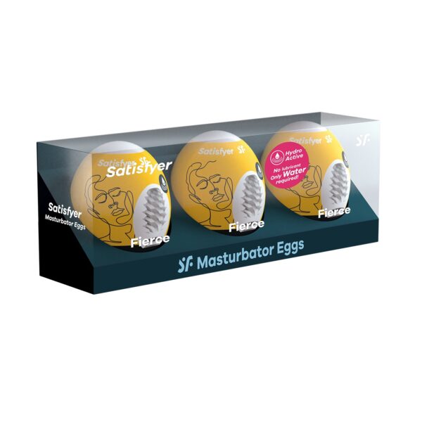 PACK DE 3 MASTURBADOR MASTURBATOR EGG FIERCE SATISFYER - Image 2