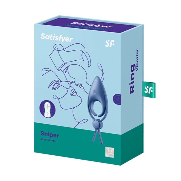 ANEL VIBRATÓRIO SNIPER SATISFYER AZUL - Image 5