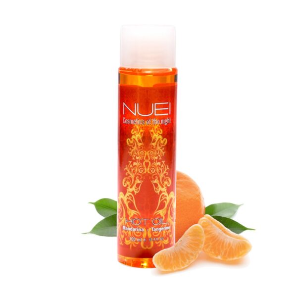 ÓLEO DE MASSAGEM COM EFEITO CALOR TANGERINA HOT OIL NUEI 100ML - Image 2
