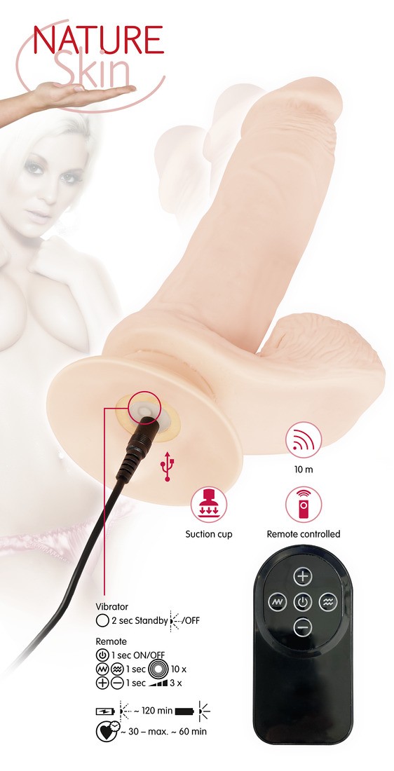 VIBRADOR REALISTA COM COMANDO SEM FIOS BENDABLE RC NATURE SKIN - Image 13