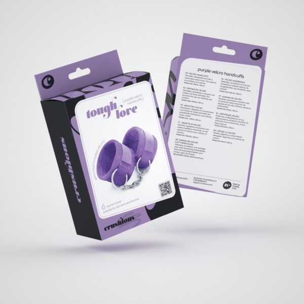 ALGEMAS DE VELCRO TOUGH LOVE COM CORRENTE DE 40CM EXTRA CRUSHIOUS ROXO - Image 5