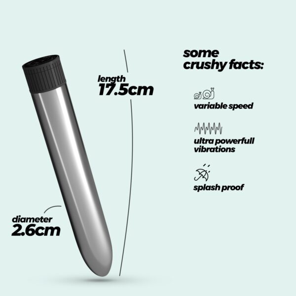 VIBRADOR CLASSIC VIBE CRUSHIOUS PRATEADO - Image 6