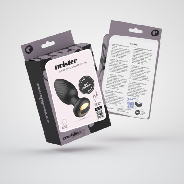 TWISTER PLUG ANAL ROTATIVO COM CONTROLO REMOTO CRUSHIOUS - Image 10