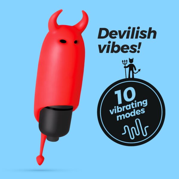 O-PET DIABO COM BALA DE 10 VIBRAÇÕES VERMELHO CRUSHIOUS - Image 12