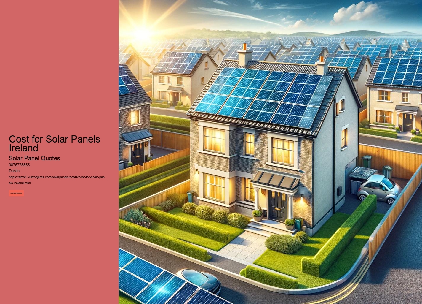 Cost for Solar Panels Ireland