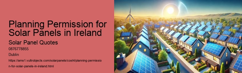 Planning Permission for Solar Panels in Ireland