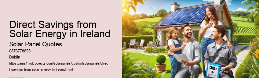 Direct Savings from Solar Energy in Ireland