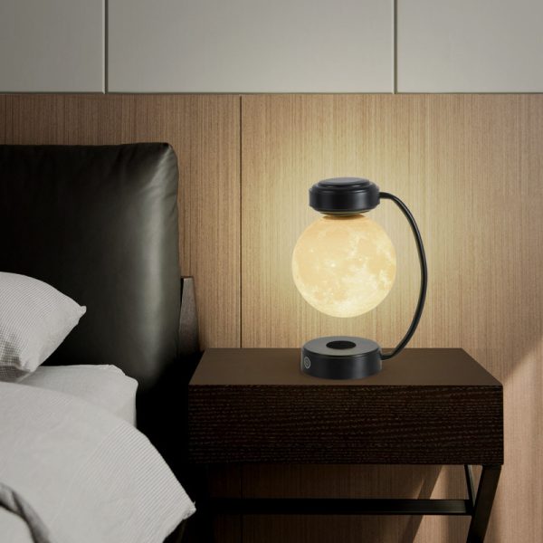 3D LED Moon Night Light Wireless Magnetic Levitating Rotating Floating Ball Lamp For School Office Bookshop Home Decoration - Imagen 4