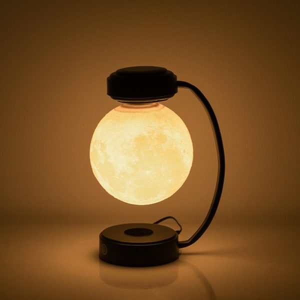 3D LED Moon Night Light Wireless Magnetic Levitating Rotating Floating Ball Lamp For School Office Bookshop Home Decoration - Imagen 3