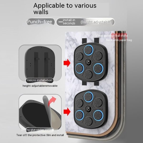 Music Boxing Target Training Wall Target Fitness Equipment - Imagen 7