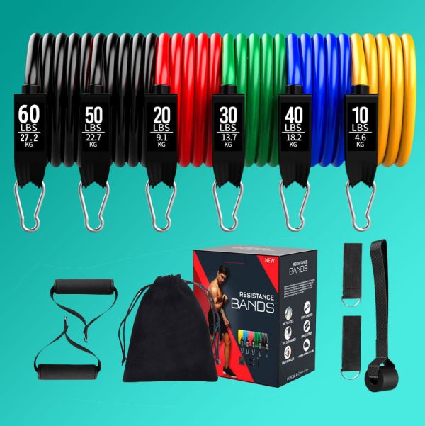 Latex Pull Rope Exercises Resistance Bands Stretch Training Yoga Band - Imagen 2