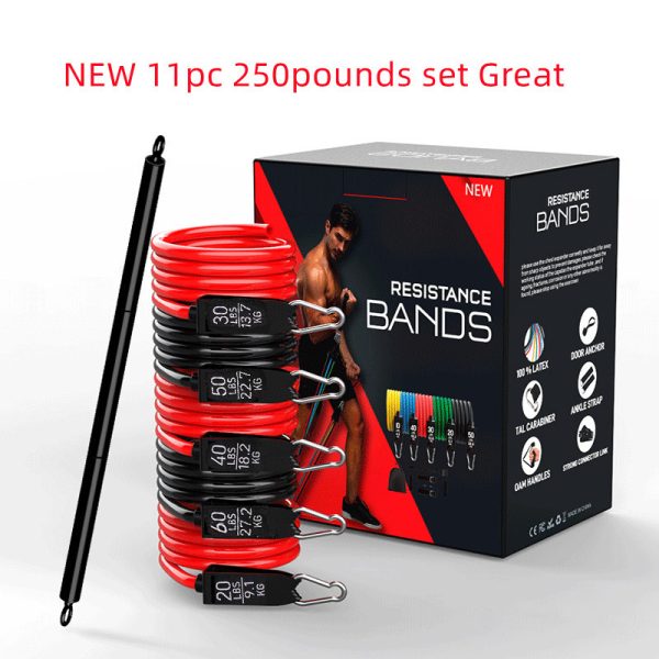 Latex Pull Rope Exercises Resistance Bands Stretch Training Yoga Band - Imagen 9