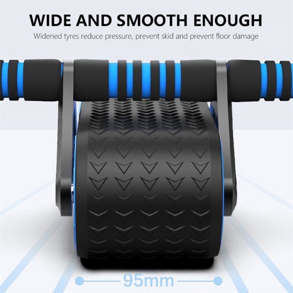 Double Wheel Abdominal Exerciser Women Men Automatic Rebound Ab Wheel Roller Waist Trainer Gym Sports Home Exercise Devices - Imagen 4