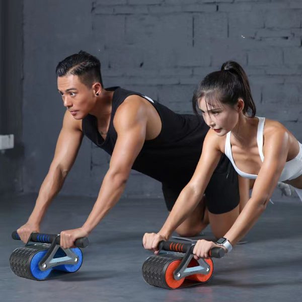 Double Wheel Abdominal Exerciser Women Men Automatic Rebound Ab Wheel Roller Waist Trainer Gym Sports Home Exercise Devices - Imagen 7