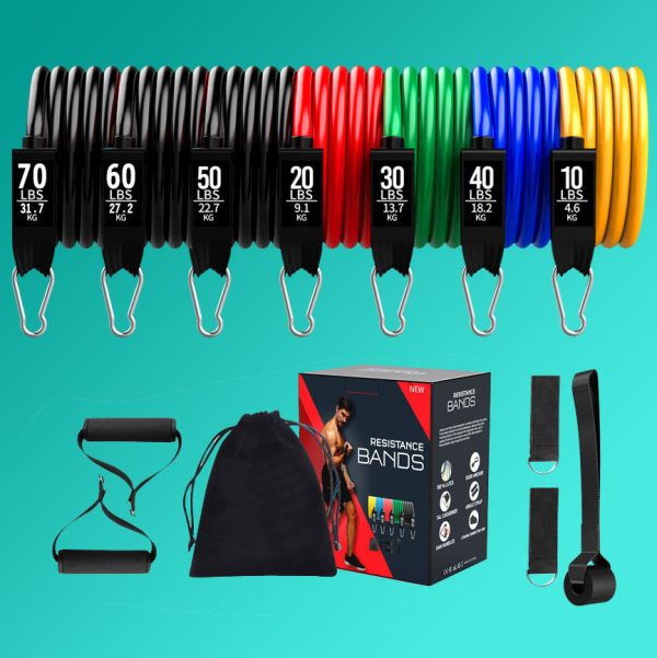 Latex Pull Rope Exercises Resistance Bands Stretch Training Yoga Band - Imagen 10