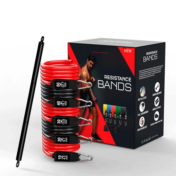 Latex Pull Rope Exercises Resistance Bands Stretch Training Yoga Band - Imagen 6