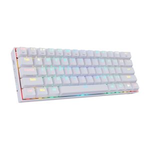 Redragon - DRACONIC REACONDICIONADO Teclado Mecánico Gaming RGB Blanco - Layout USA PRODUCTO DEMO