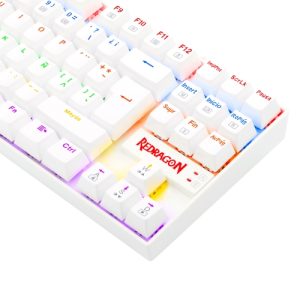 Redragon - KUMARA Teclado Mecánico Gaming Red Switch RGB Español Blanco PRODUCTO DEMO