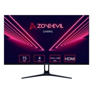 Zone Evil - Monitor Gaming LED - 23.8" FHD 1920 x 1080 - VA - 75 Hz - 4 ms - Altavoces - VGA, HDMI - VESA 75x75 - Negro