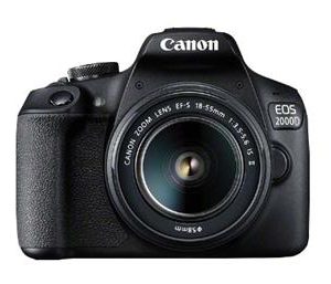 Camara digital canon eos 2000d bk 18 - 55mm is + funda sb130 + tarjeta 16gb