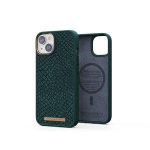 FUNDA MAGSAFE IPHONE 14 PIEL DE SALMON VERDE OSCURO NJORD
