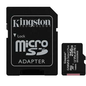 MICRO SD 256 GB CANVAS SELECT PLUS  1 ADAP. CLASS 10 KINGSTON