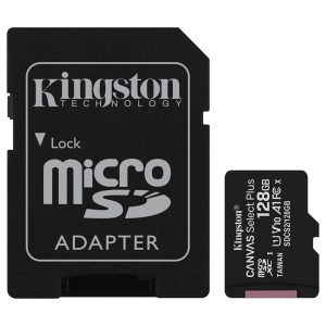 MICRO SD 128 GB CANVAS SELECT PLUS  1 ADAP. CLASS 10 KINGSTON