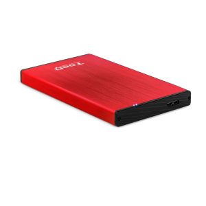 CAJA EXTERNA USB 2.5'' SATA 3.0 ROJO TOOQ