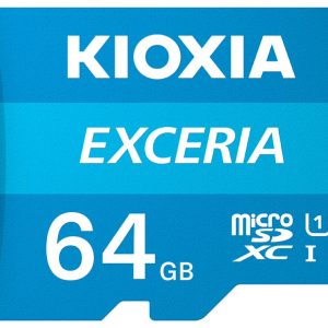 Tarjeta memoria micro secure digital sd kioxia 64gb exceria uhs - i c10 r100 con adaptador