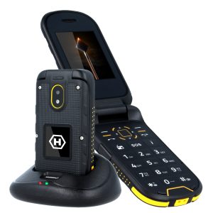 Telefono movil rugerizado hammer bow black 2.4pulgadas -  2mpx -  2g - negro - amarillo