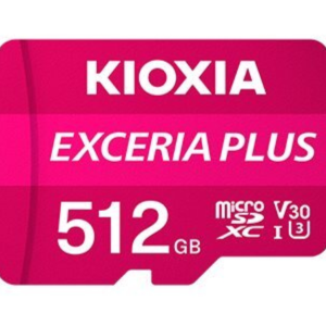 Tarjeta memoria micro secure digital sd kioxia 512gb exceria plus uhs - i c10 r98 con adaptador